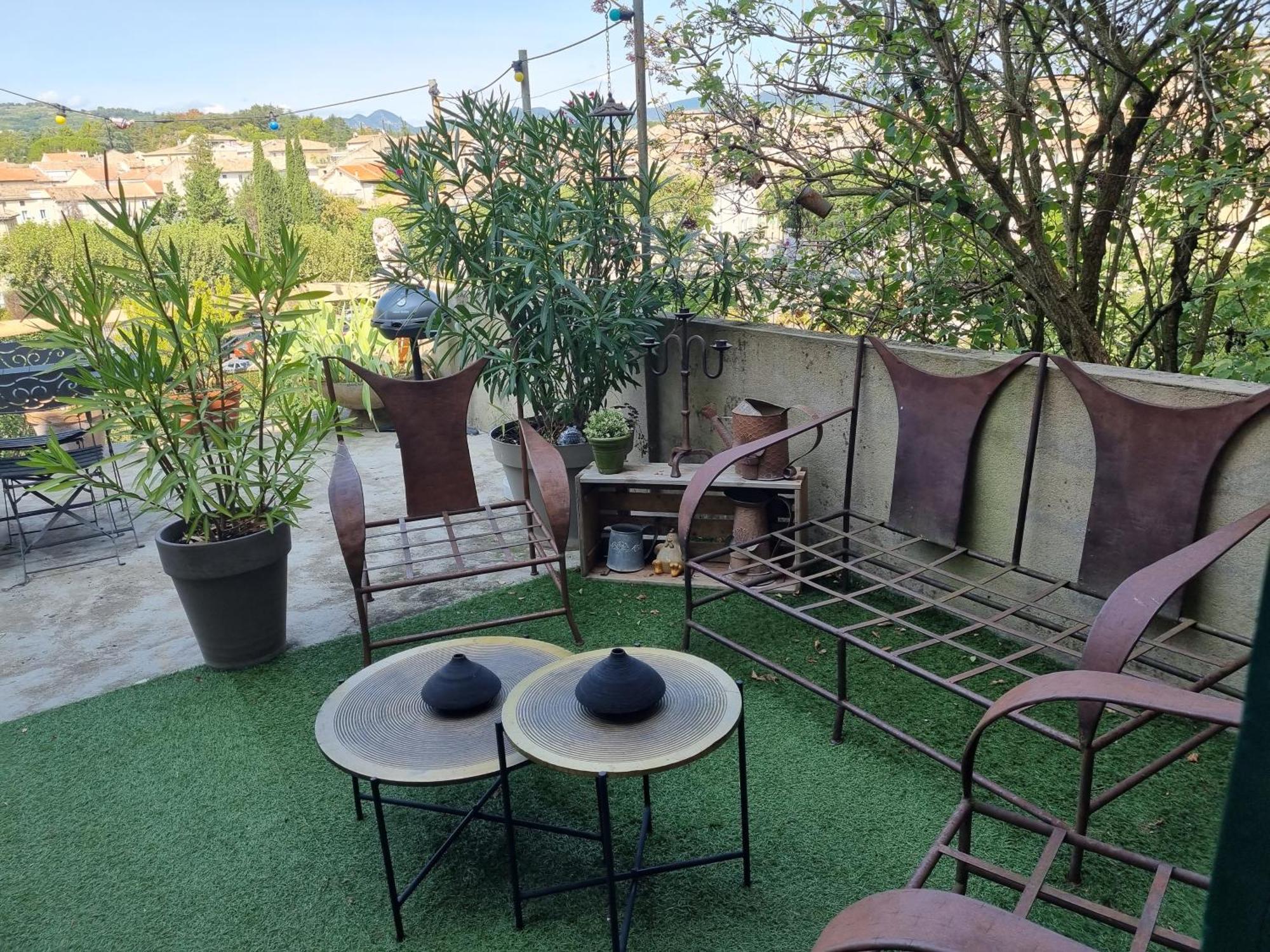 Maison Ancienne Romantique Avec Terrasse Panoramique Vaison-la-Romaine Exteriör bild